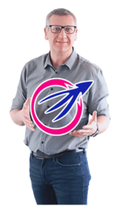 Hugues porte le logo